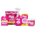The Pink Stuff Bathroom Essential Bundle (1 Cleaning Paste, 1 Bathroom Foaming Spray, 1 Dual Sqeezy, 1 3Ct Foaming Toilet Powder, 1 3Ct Micro Cloths)