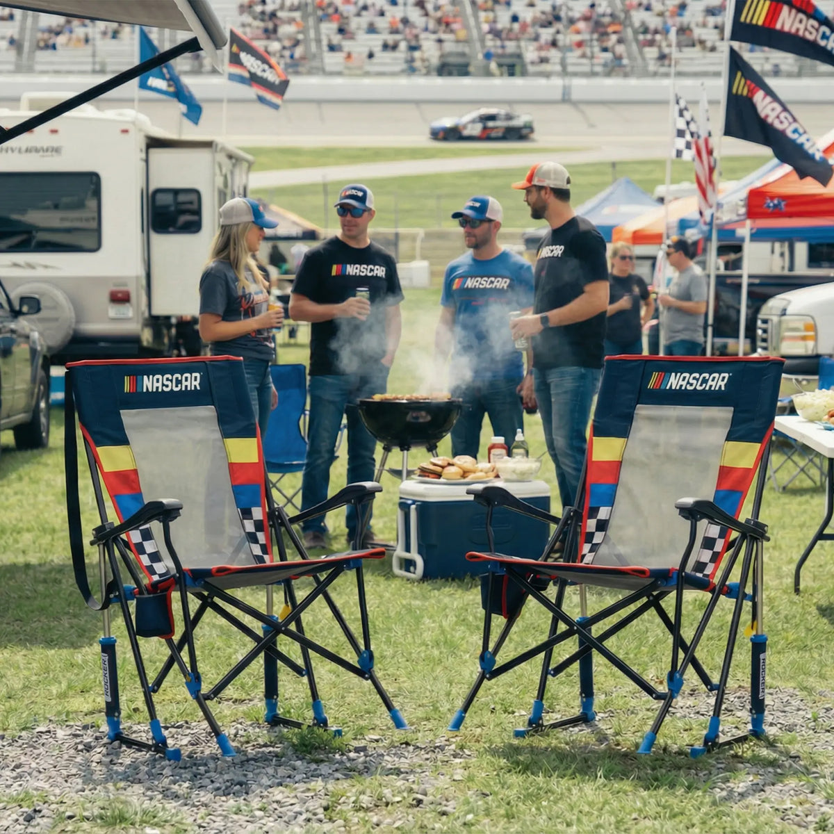 GCI Outdoor Roadtrip Rocker Bundle - NASCAR Blue