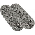 ScrubIt Scouring Pads, Heavy-Duty Stainless Steel Wool Dish Scrubbers for Kitchen Cleaning, 12 Count