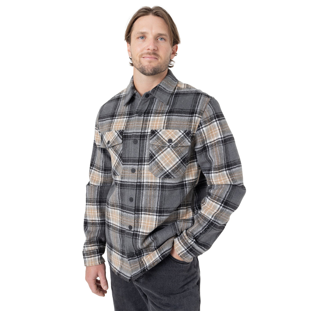 Dakine Front Snap Fleece Jacket - Greypld