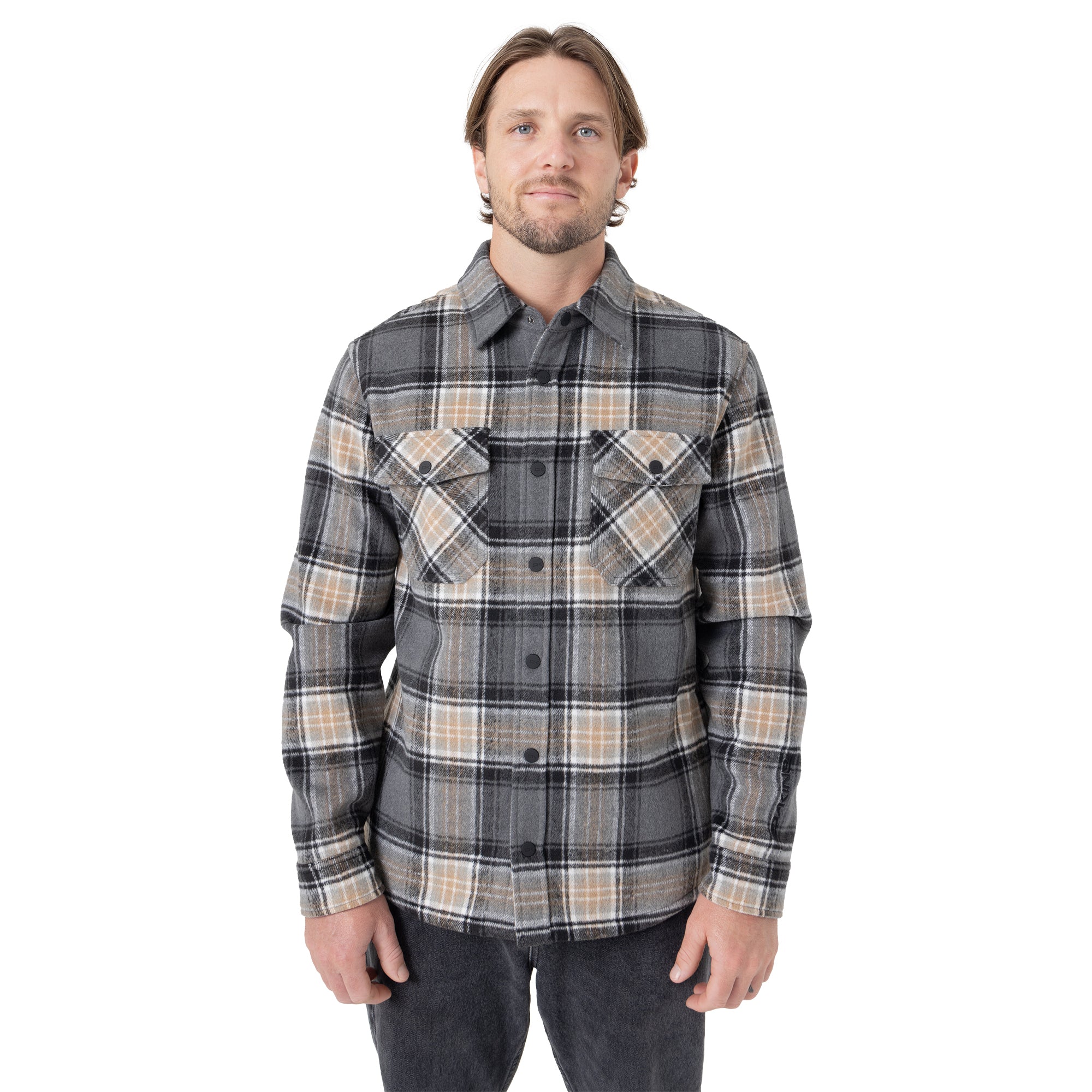 Dakine Front Snap Fleece Jacket - Greypld