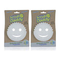 Scrub Daddy Sponge - Dye Free - Scratch-Free Scrubber for Dishes and Home, Odor Resistant, Soft in Warm Water, Firm in Cold, Deep Cleaning, Dishwasher Safe, Multi-use, 1ct (2 pack)