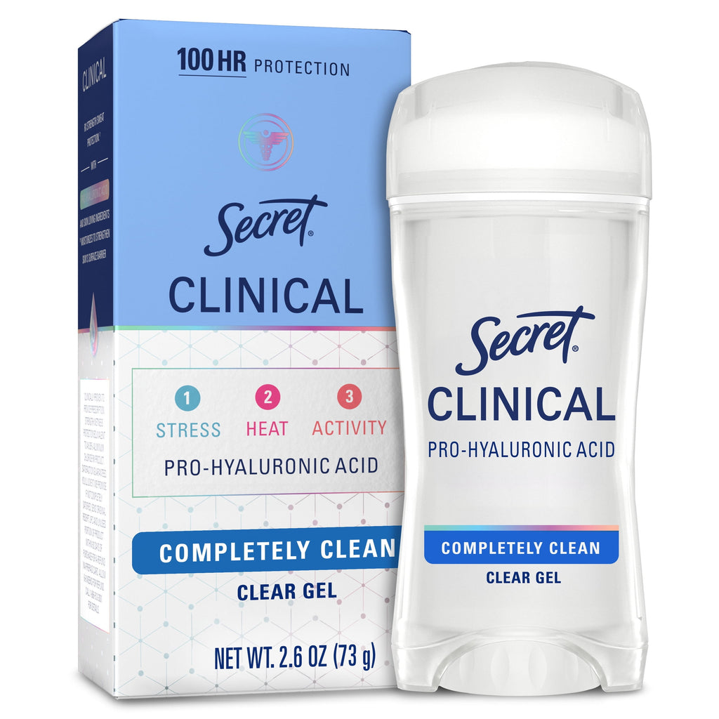 Clinical Antiperspirant Deodorant, Clear Gel with Pro-Hyaluronic Acid, 2.6oz