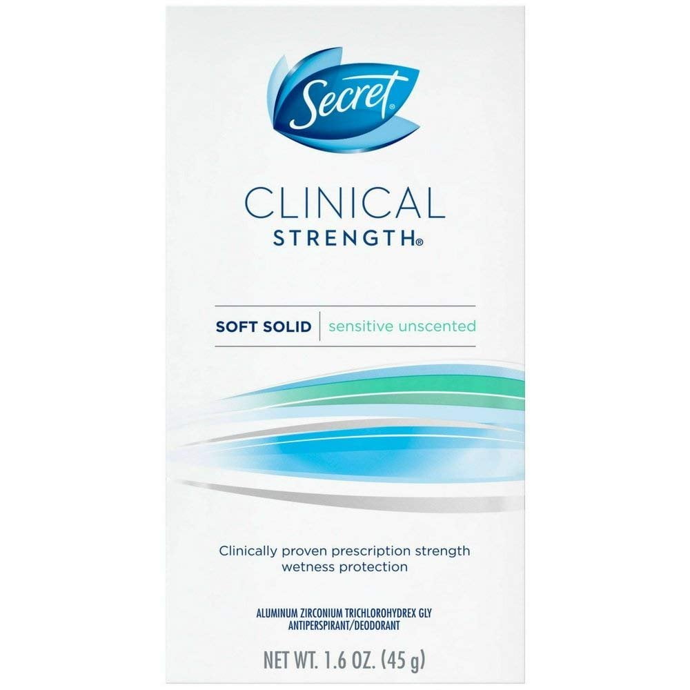 Clinical Strength Smooth Solid Womens Antiperspirant &amp; Deodorant, Sensitive Hypoallergenic - 1.6 Ounce