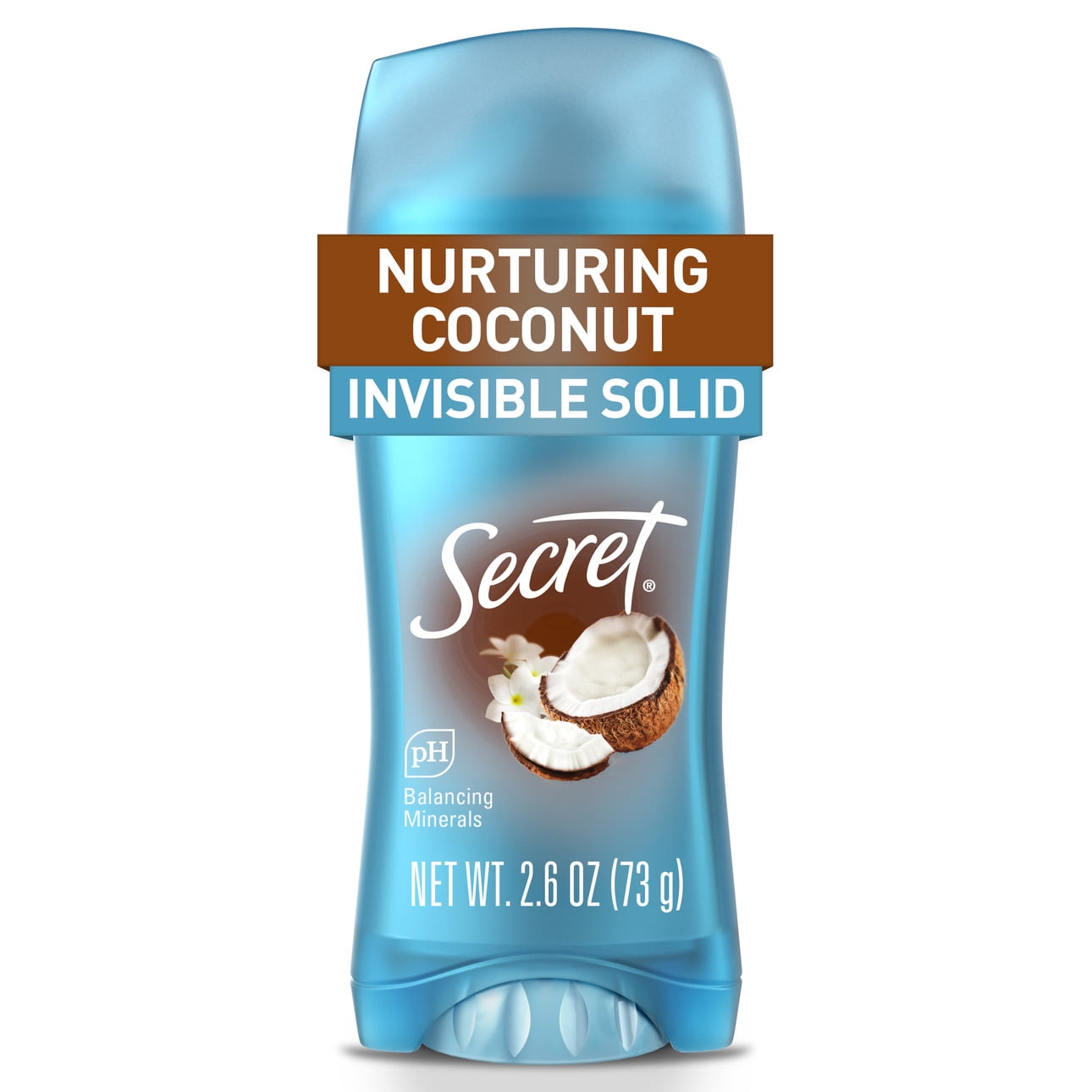 Invisible Solid Antiperspirant Deodorant, Coconut Scent, 2.6 oz