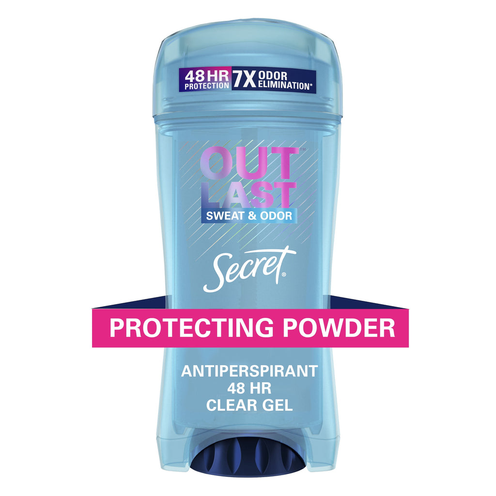 Outlast Clear Gel Antiperspirant Deodorant for Women, Protecting Powder 2.6 Oz