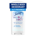 Whole Body Stick Aluminum Free Deodorant for Women Unscented 2.6oz