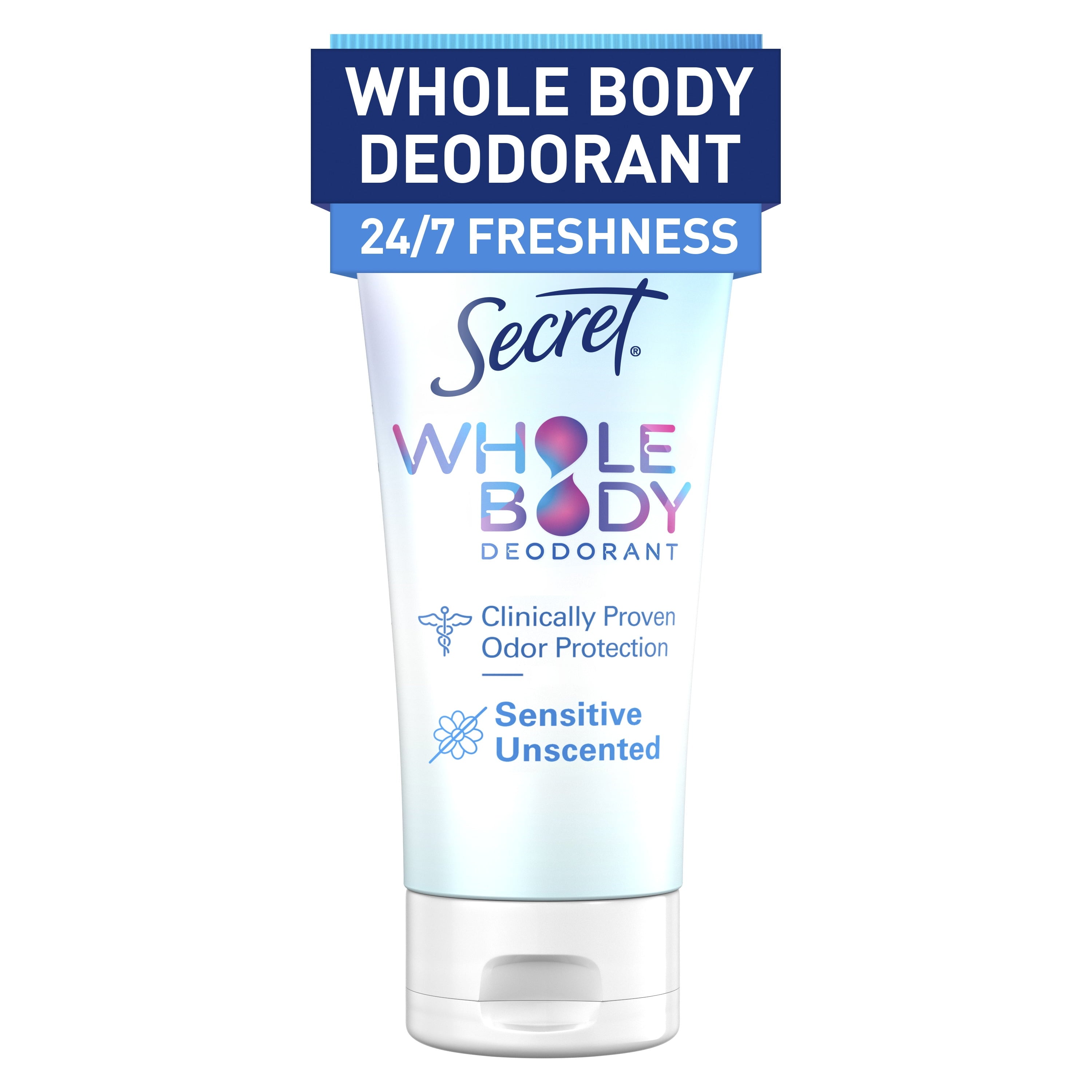 Women's Whole Body Aluminum Free Deodorant Clear Cream Unscented 3.0oz