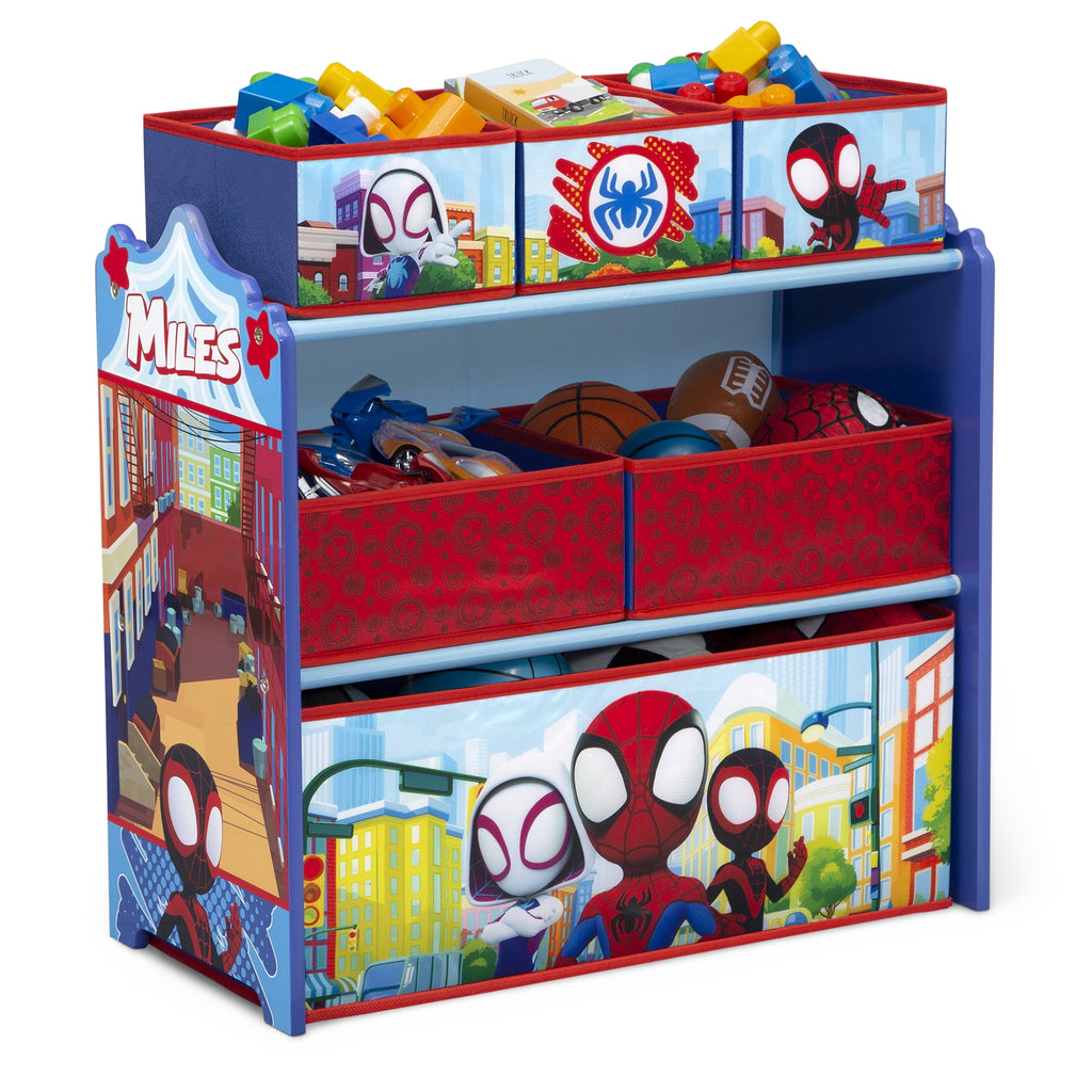 Design and Store 6 Bin Toy Storage Organizer by