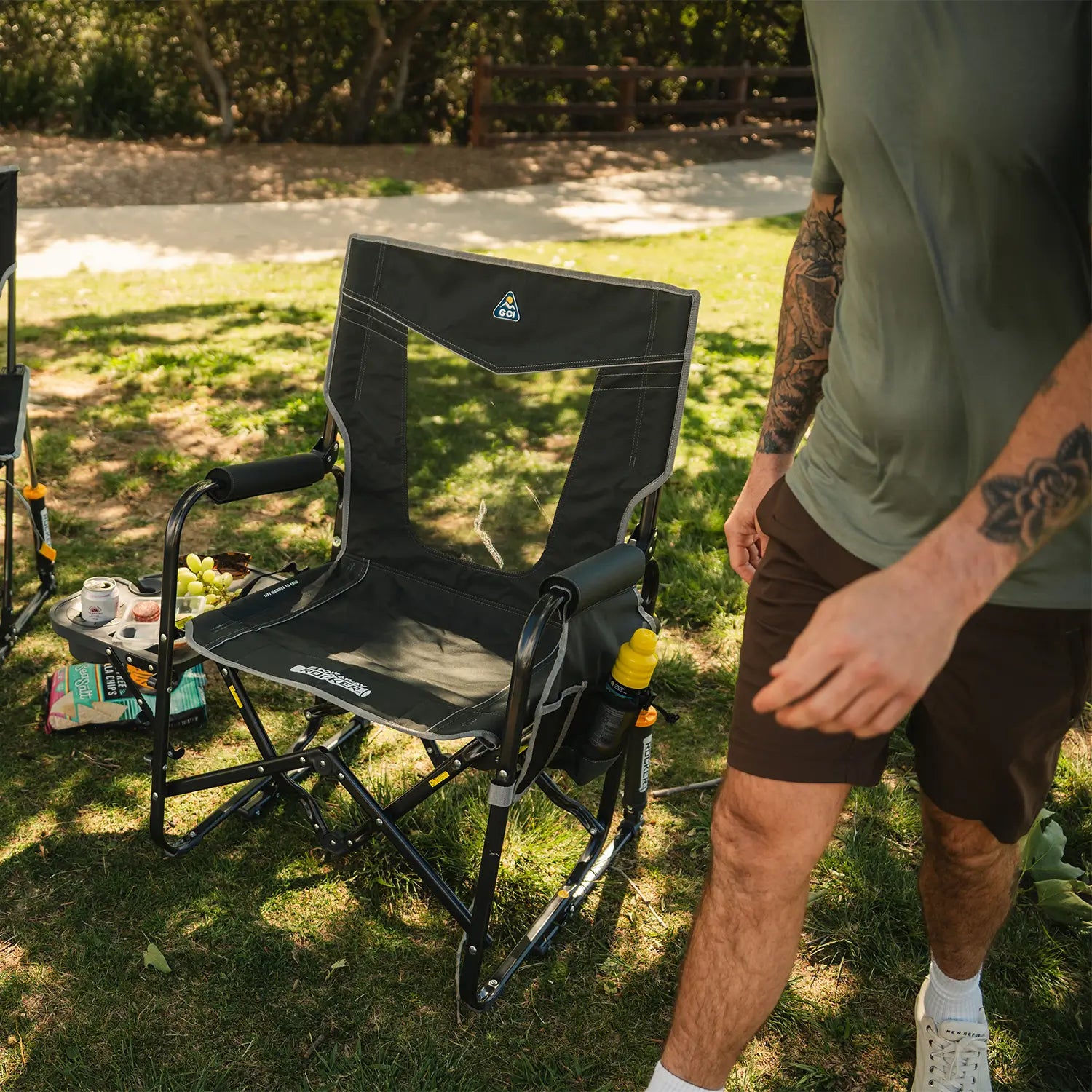 GCI Outdoor Stowaway Rocker™ with Side Table