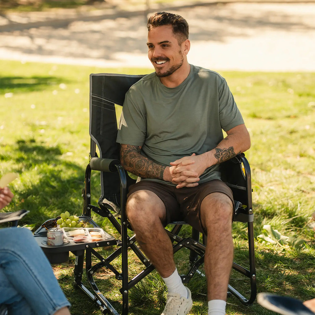 GCI Outdoor Stowaway Rocker™ with Side Table