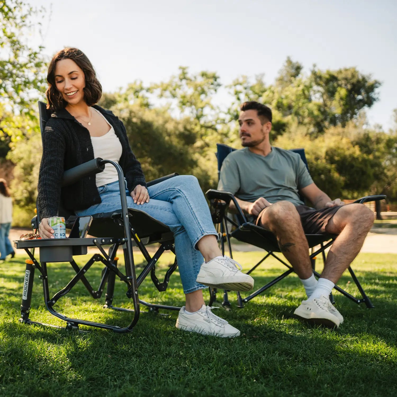 GCI Outdoor Stowaway Rocker™ with Side Table