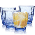 470ml Transparent Blue PC Drinkware (Set of 4)