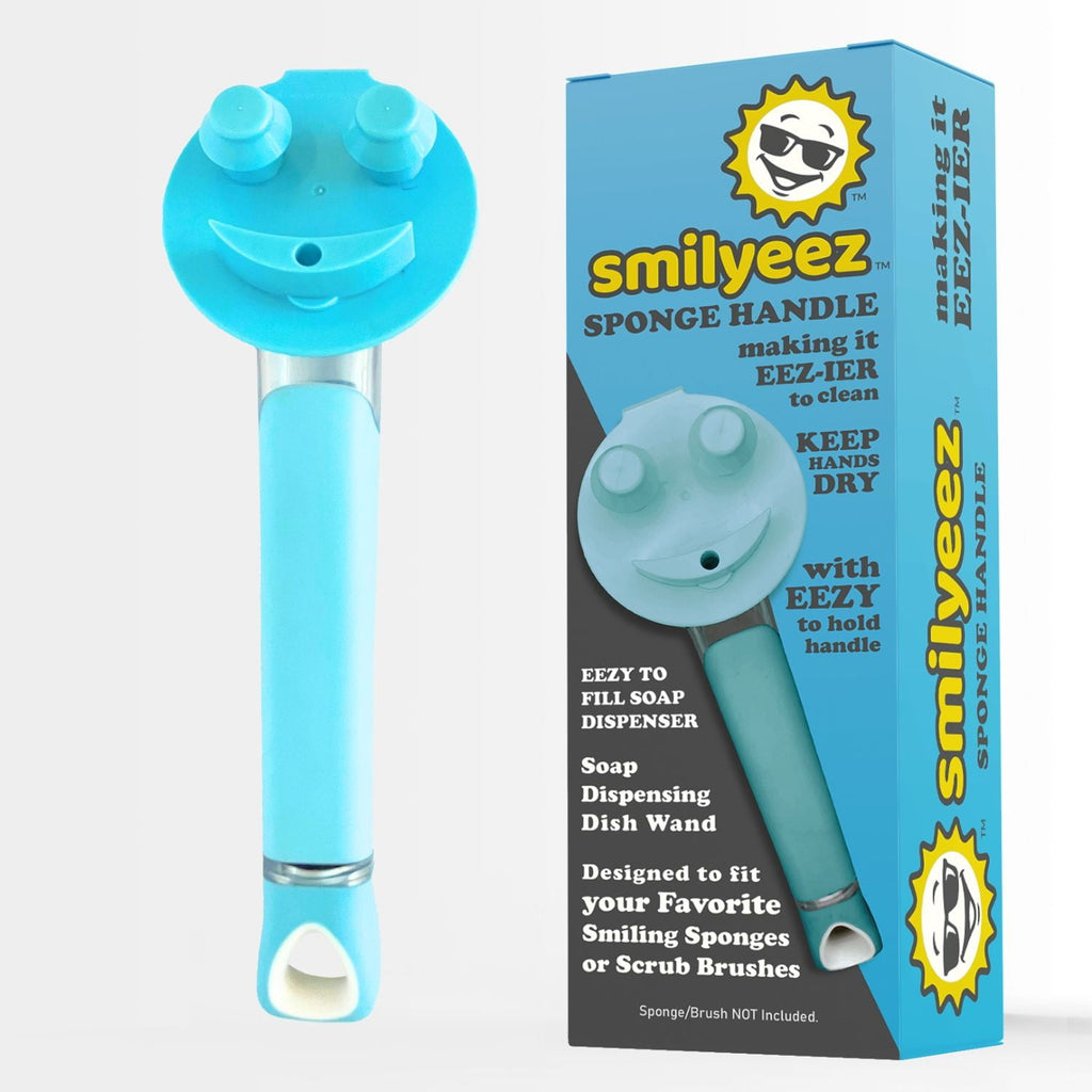 The Original Smiling Handle with Soap Dispensing for use with the SCRUB DADDY (Reg. TM) Sponge &amp; Smilyeez Scrub Moji &amp; DUO Moji Sponges