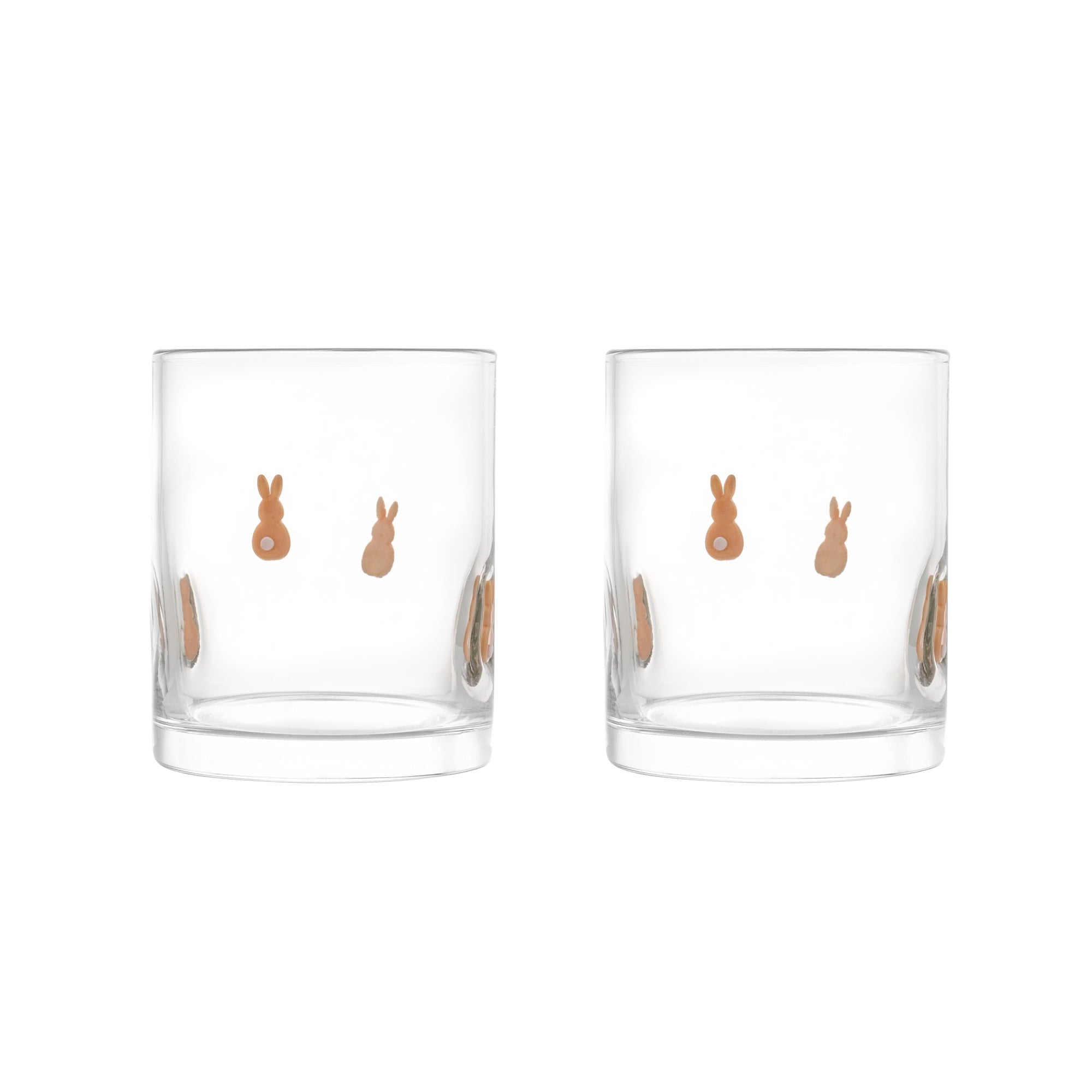 Thyme &amp; Table 12 fl oz Easter Bunny Charm Drinking Glasses, Set of 2
