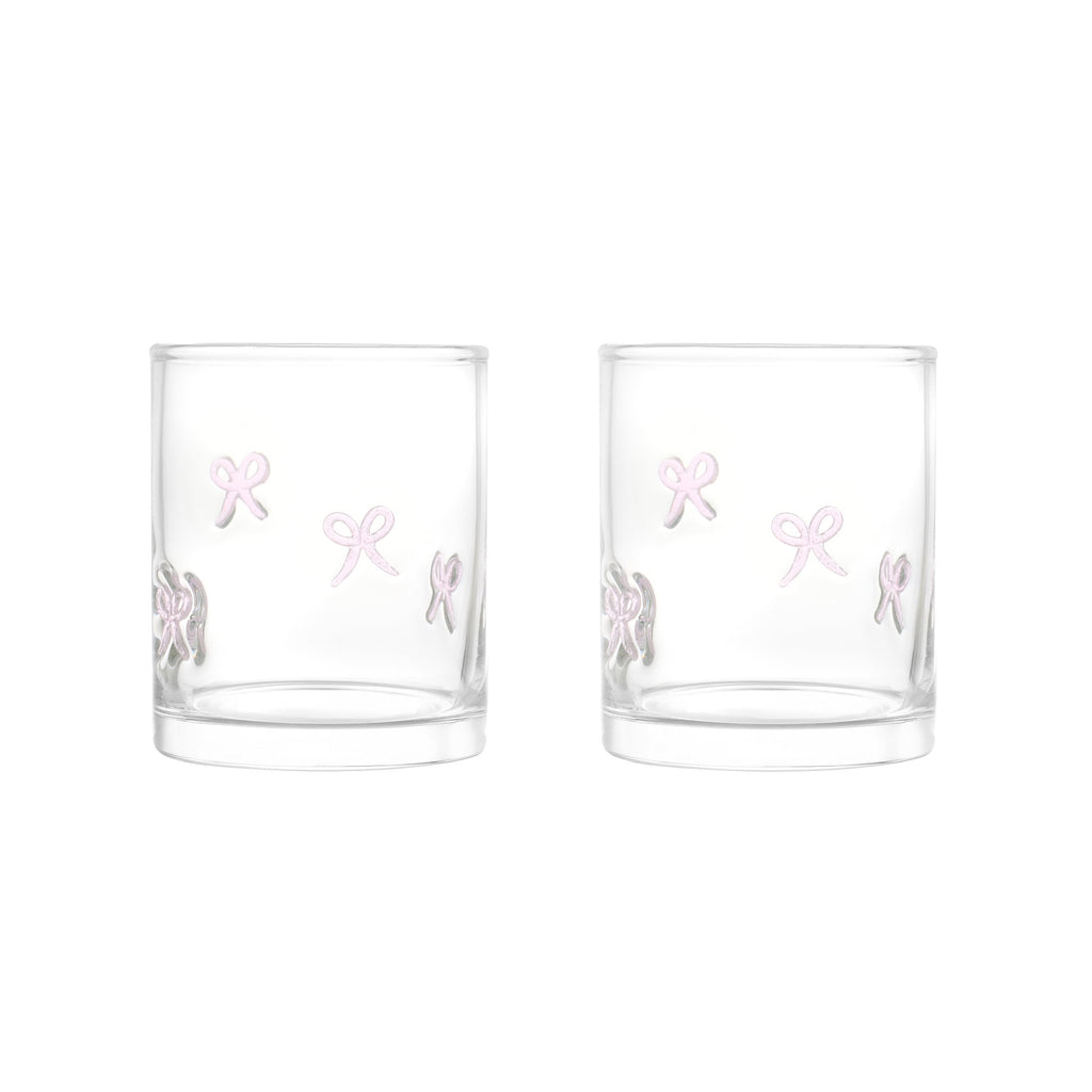 Thyme &amp; Table 12 fl oz Red Hearts Charm Drinking Glasses, Set of 2