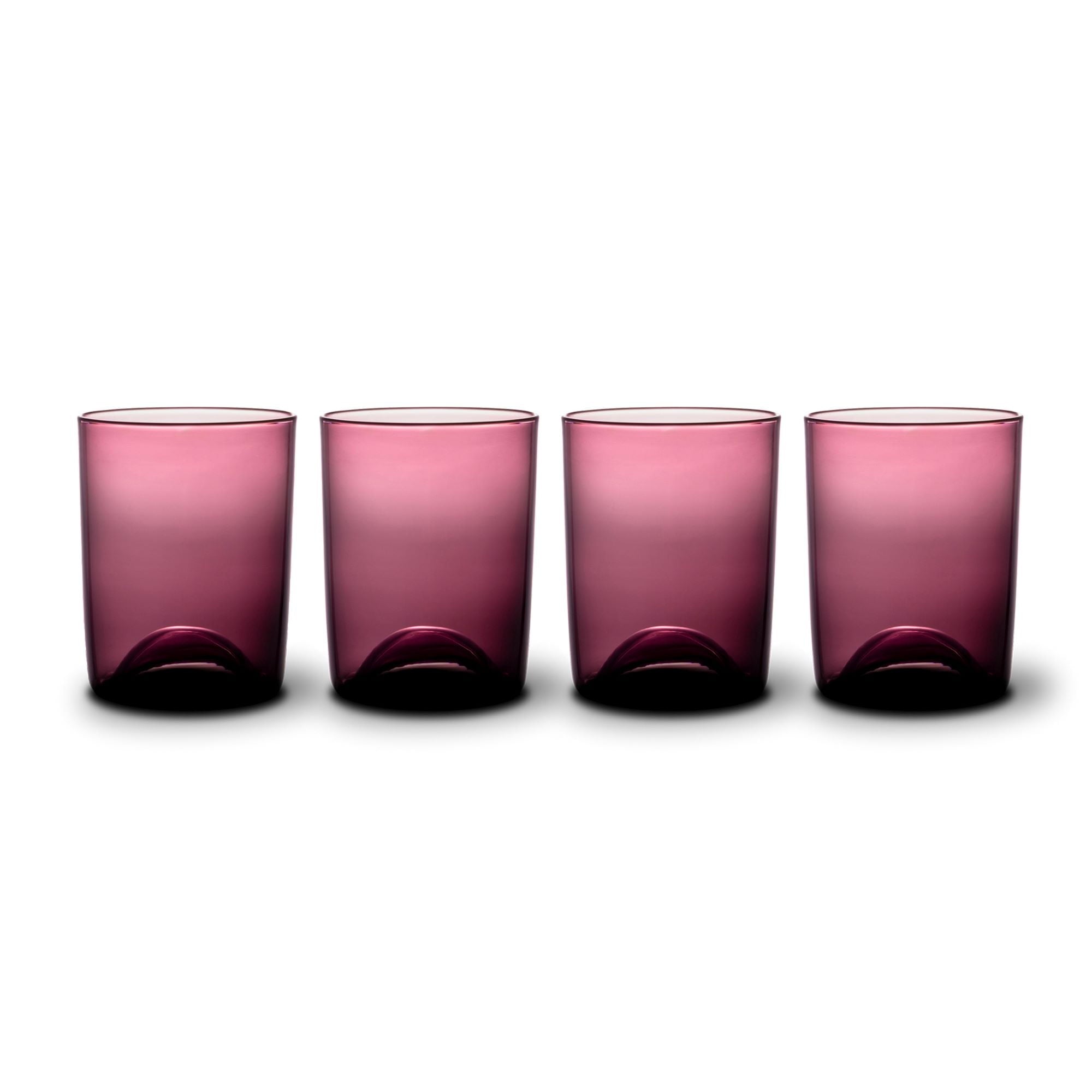 Thyme &amp; Table 12 fl oz Magenta Sphere Drinking Glasses, Set of 4