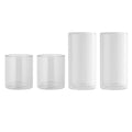 Thyme &amp; Table 13 fl oz &amp; 16 fl oz Clear Double Wall Drinking Glasses, Set of 4