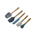 Thyme &amp; Table 5-Piece Silicone Kitchen Utensil Set with Beechwood Handles