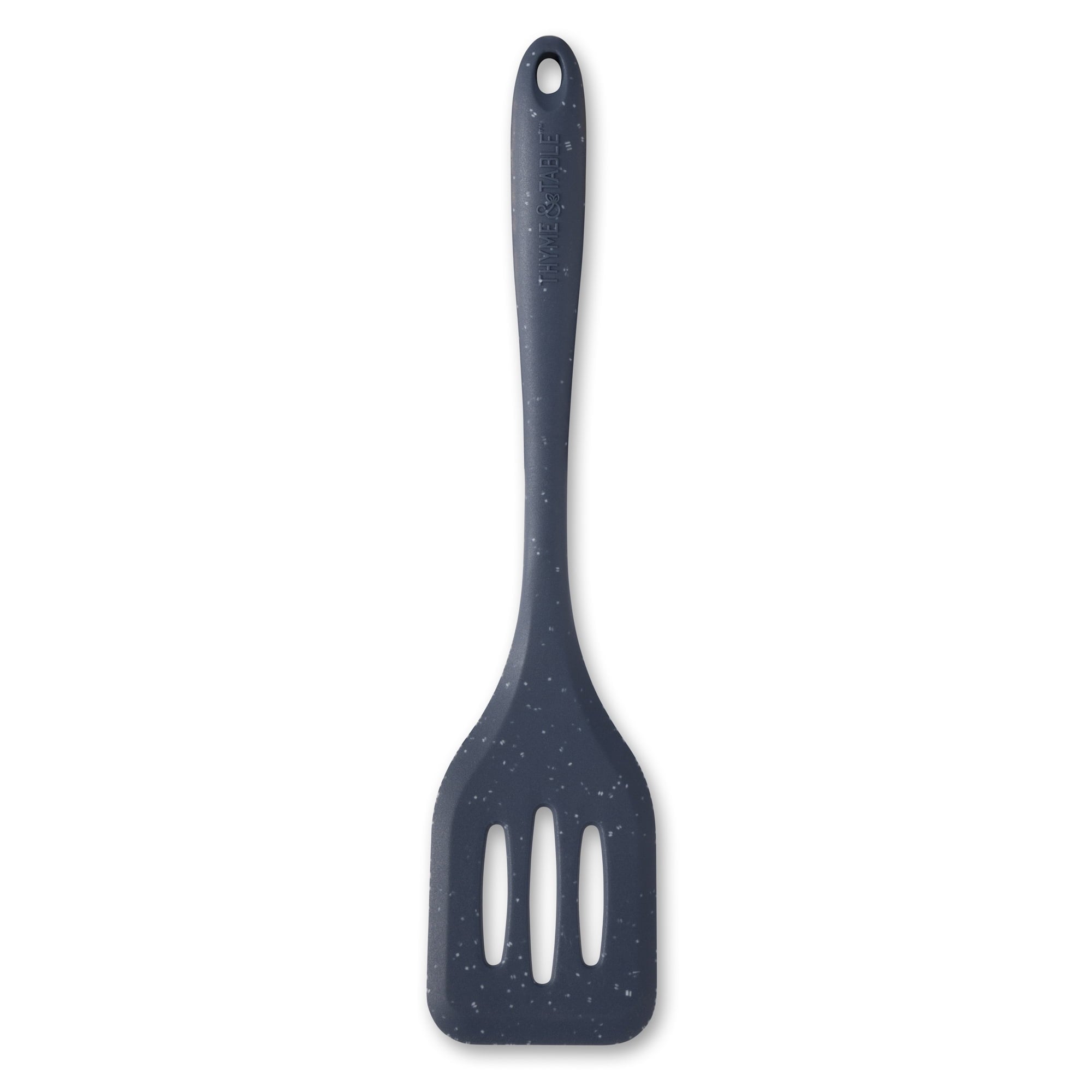 Thyme &amp; Table Silicone Slotted Turner, Speckled Blue