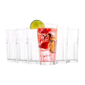 Drinking Glasses, Set of 6 Juice Glasses 9.5 Oz, Thick and Sturdy Kitchen Glasses, Highball Glass Tumbler, Heavy Duty Cups, Water Glasses