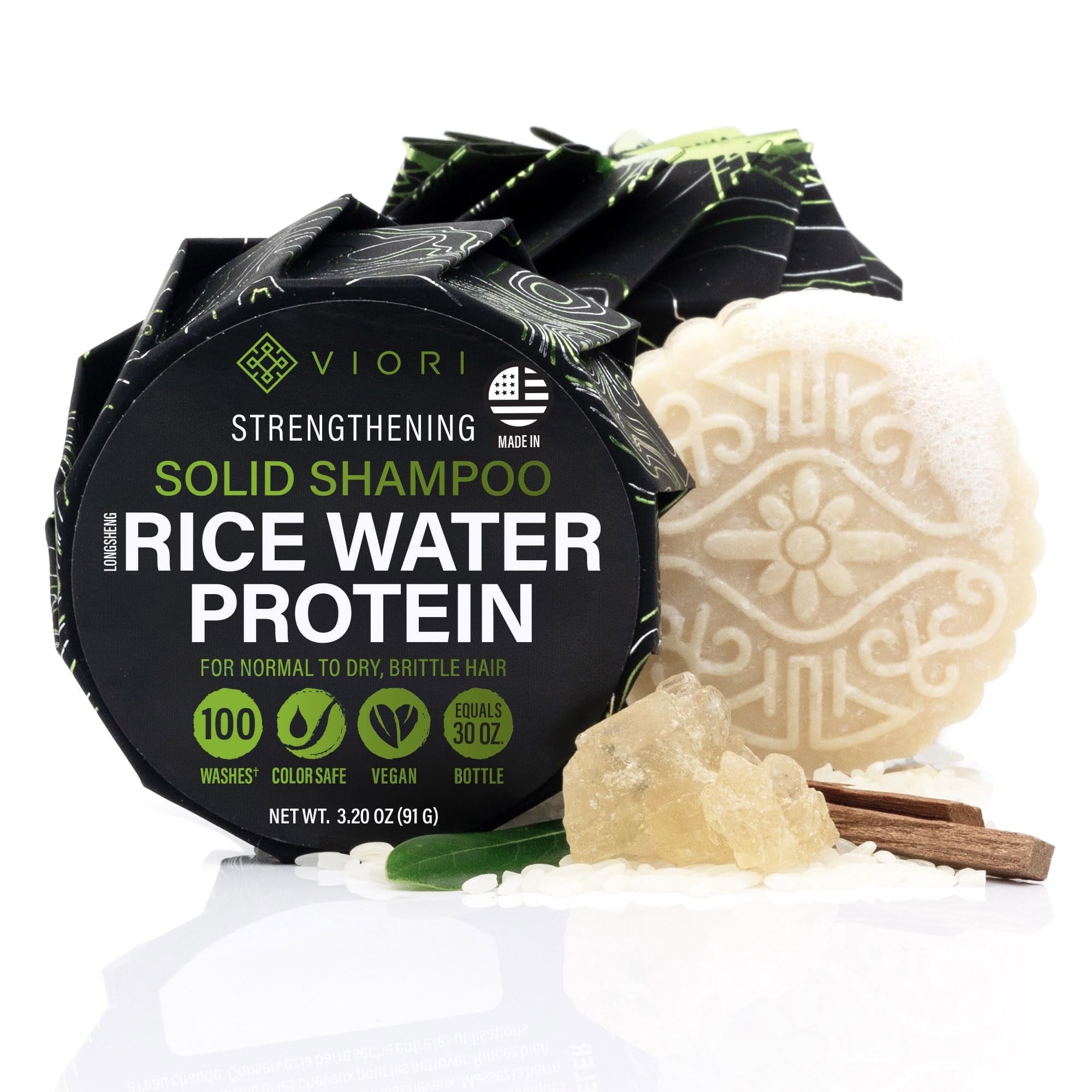 Citrus Yao Shampoo Bar Made with Rice Water- Volumizing