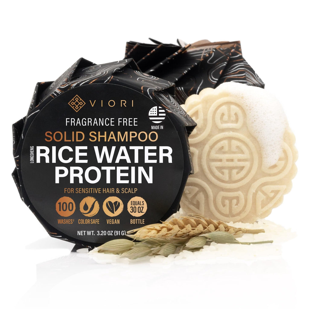 Handcrafted Sulfate Free for Hair Growth Daily Shampoo with Rice Water, Hidden Waterfall, 3.17 oz
