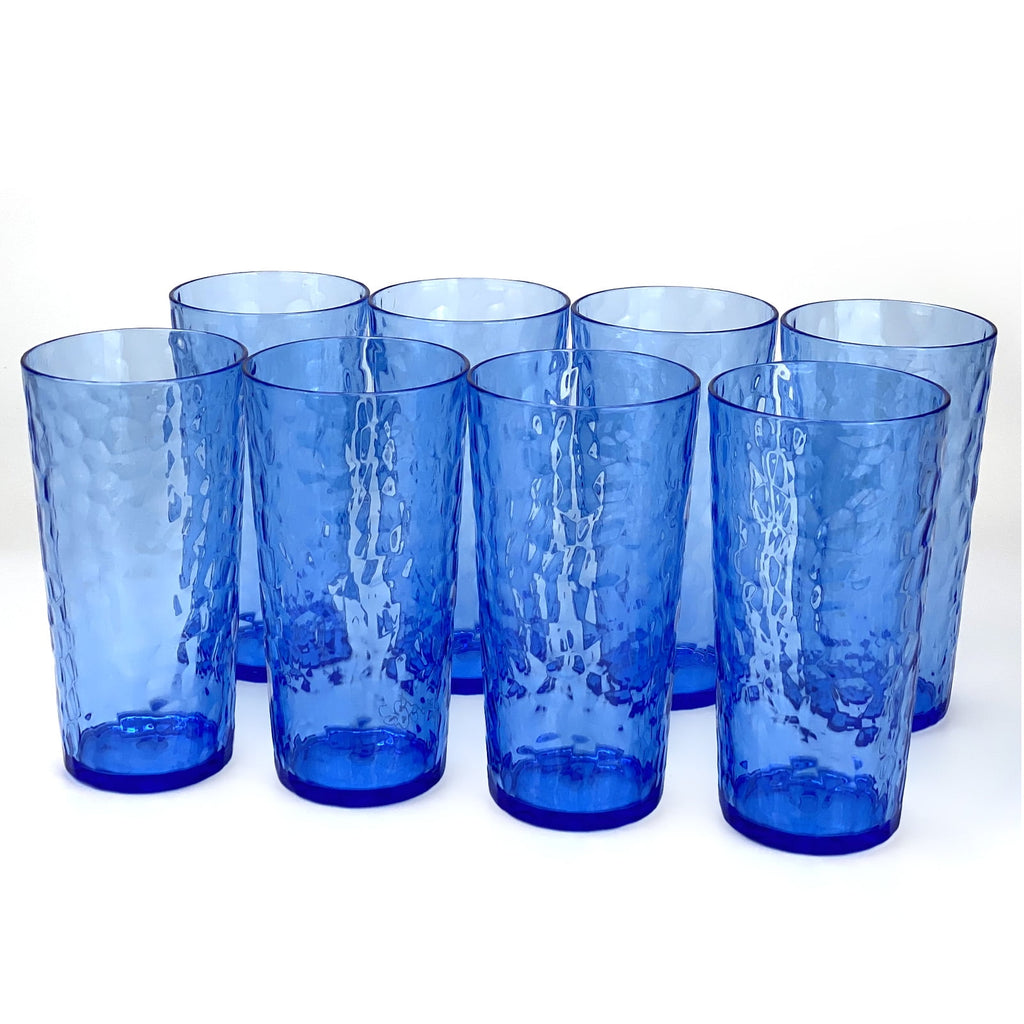 24-Ounce Plastic Tumbler Acrylic Drinking Glasses, Plastic Cups, , , Shatter Proof, , Set of 8 ( Multicolor )