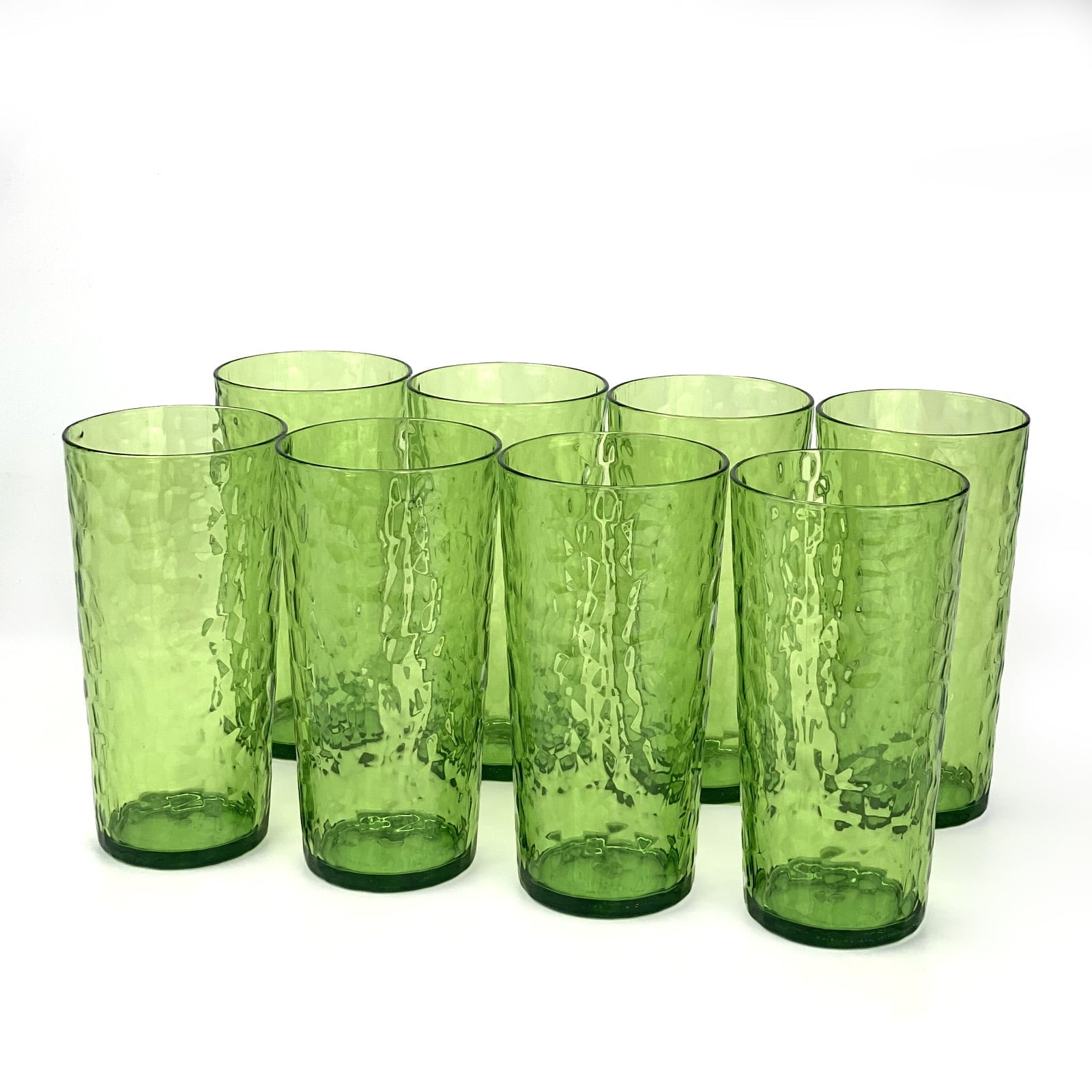 24-Ounce Plastic Tumbler Acrylic Drinking Glasses, Plastic Cups, , , Shatter Proof, , Set of 8 ( Multicolor )