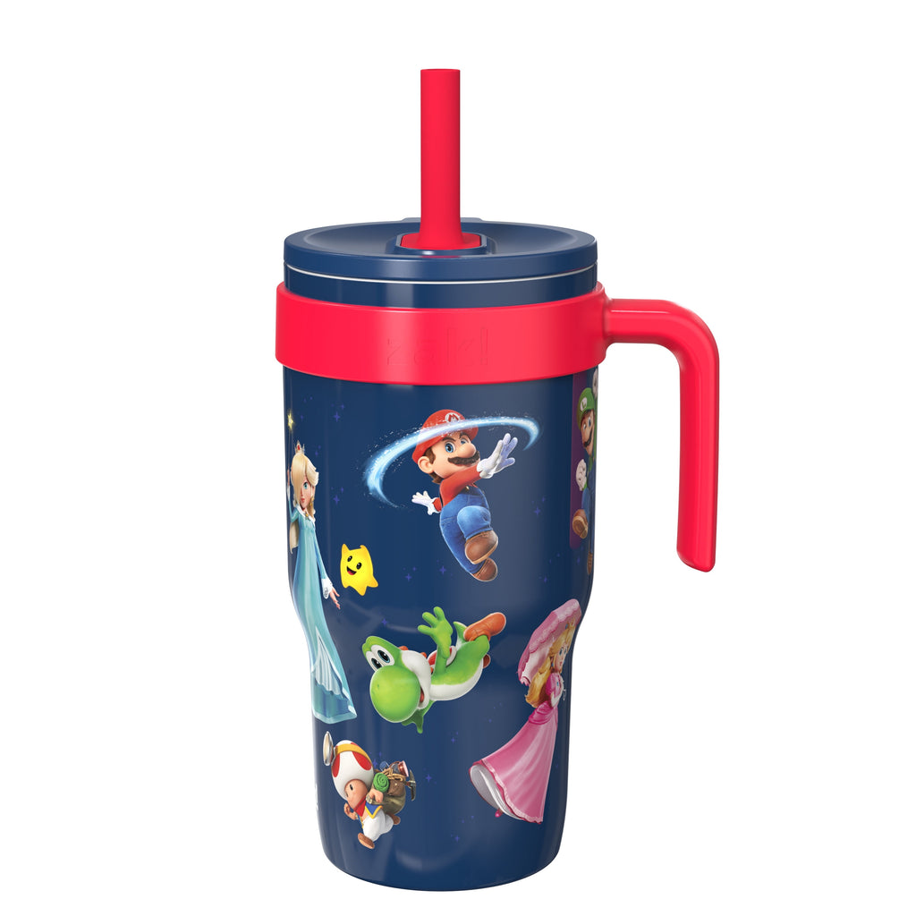 18oz Stitch Kids Straw Handle Tumbler