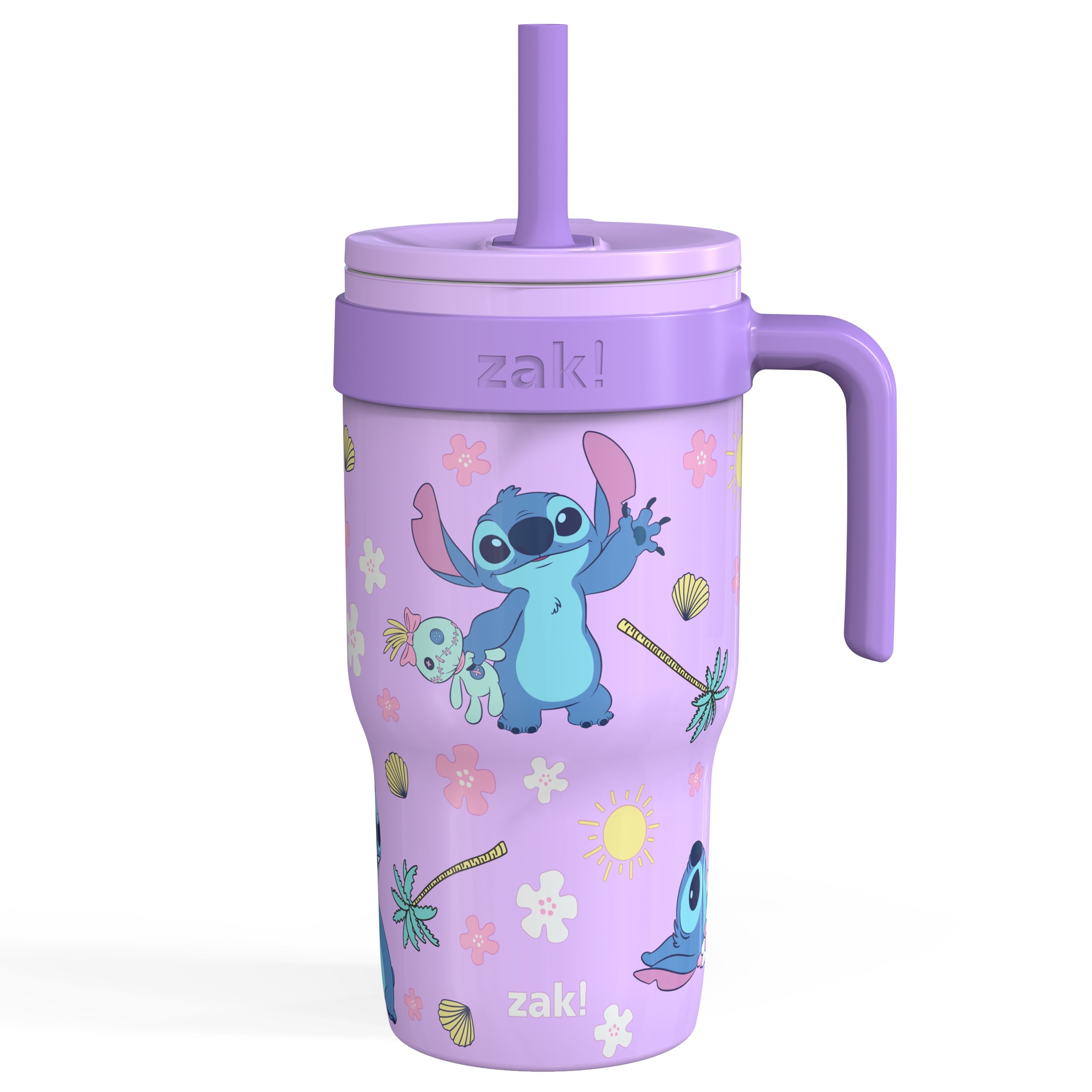 18oz Stitch Kids Straw Handle Tumbler