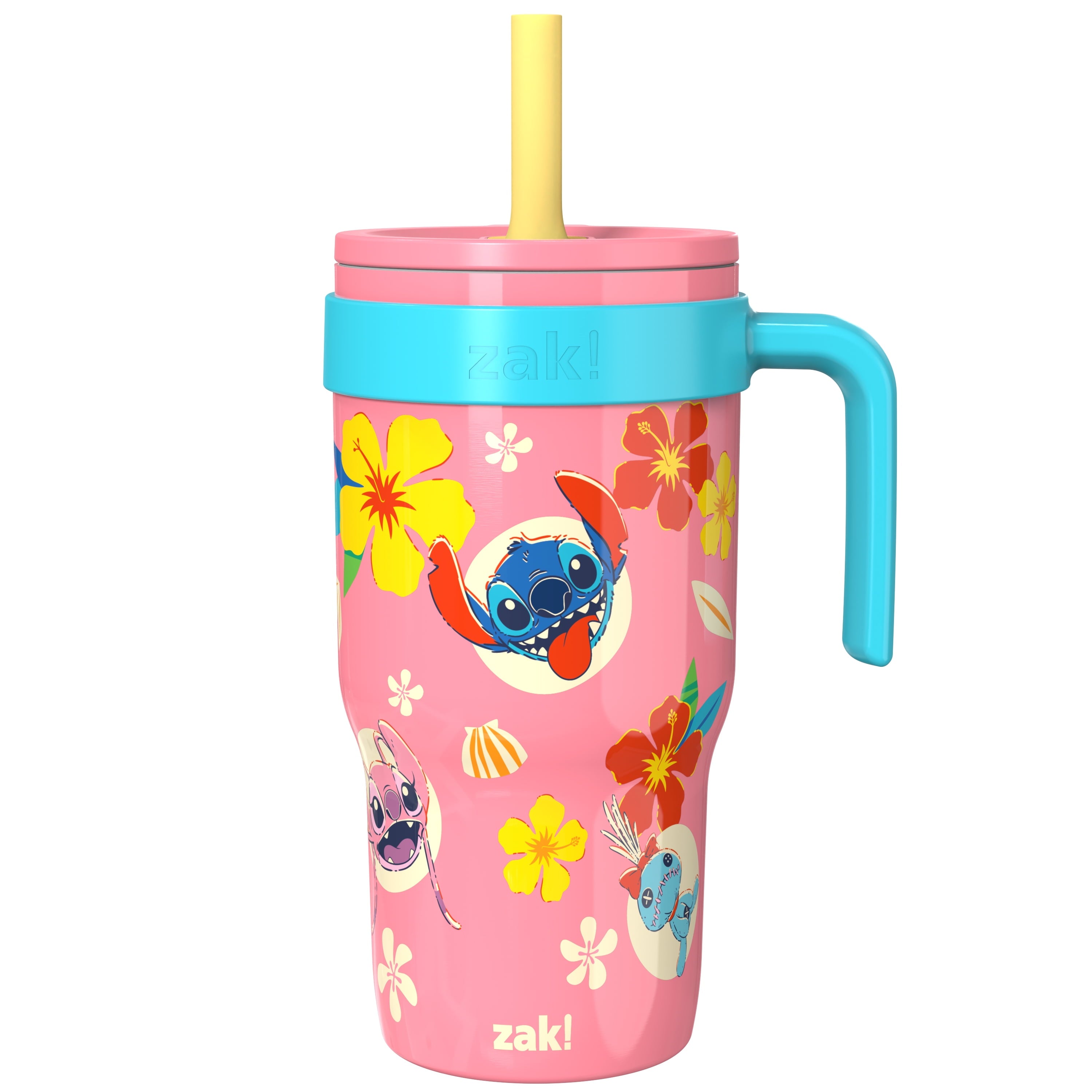 18oz Stitch Kids Straw Handle Tumbler