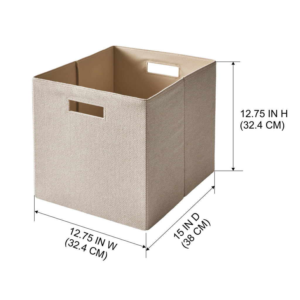 Better Homes &amp; Gardens Collapsible Fabric Cube Storage Bin, Vanilla