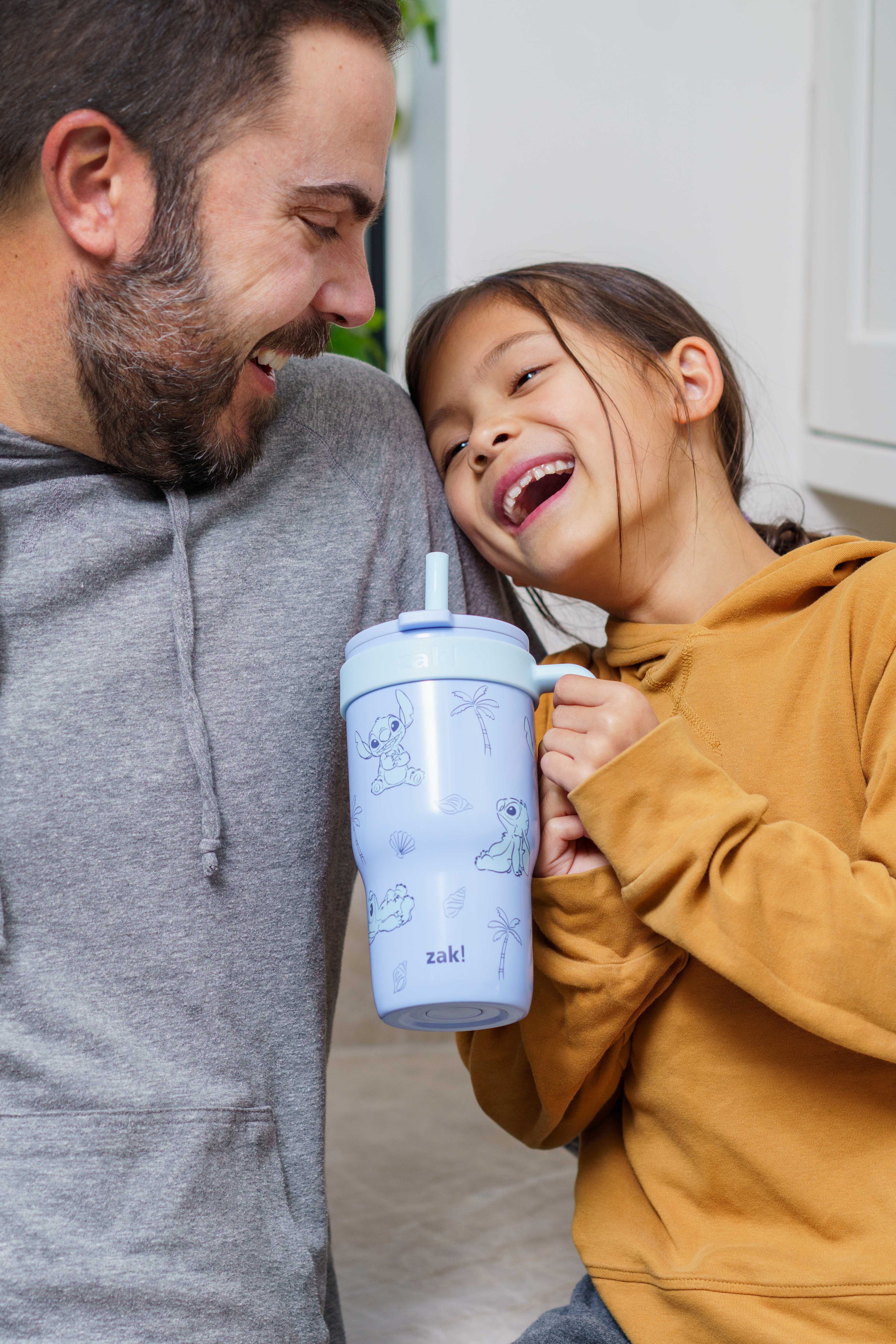 18oz Stitch Kids Straw Handle Tumbler