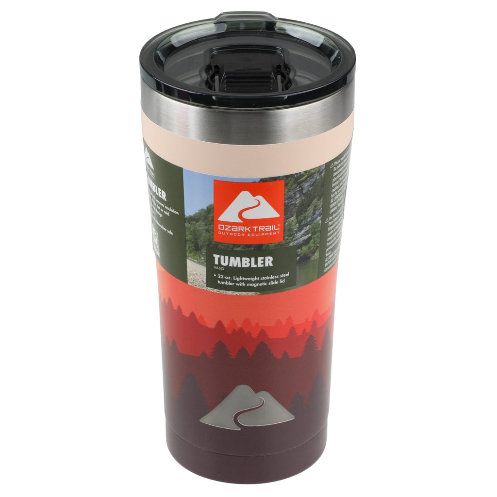 Ozark Trail 22 oz Stainless Steel Insulated Tumbler, Black