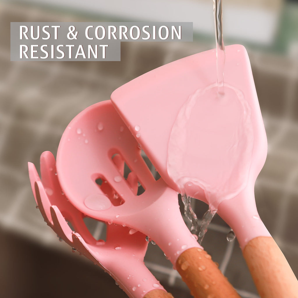 32 PCS Silicone Cooking Utensils Set, 446°F for Nonstick Cookware