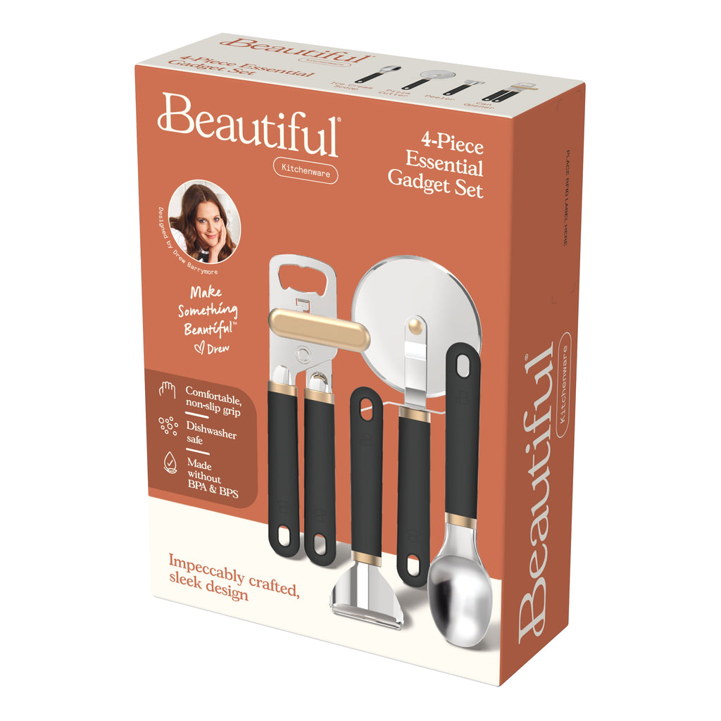 4-Piece Essentials Gadget Set, Porcini Taupe by Drew Barrymore