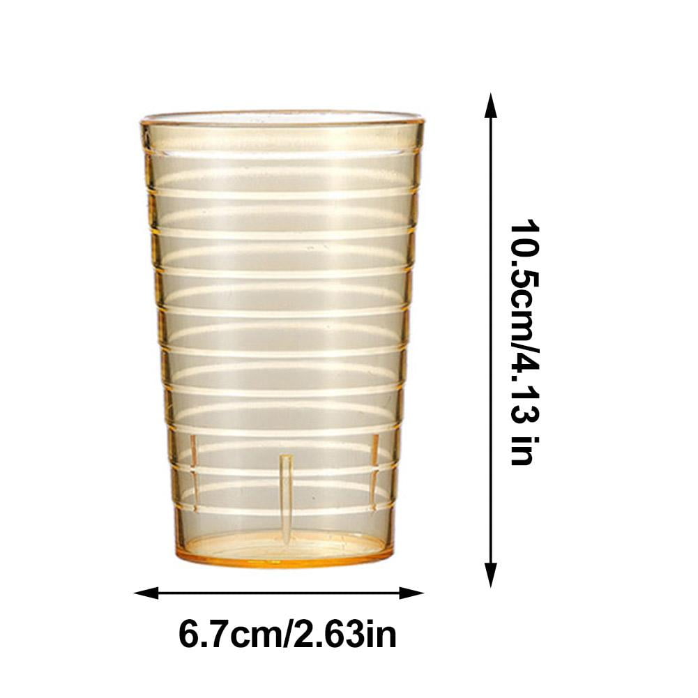Plastic Juice Cups Set Colorful Drinkware for Beverage Cocktail Beer Bar Restaurant Unbreakable Tumblers Glasses for Home Party Commercial Use