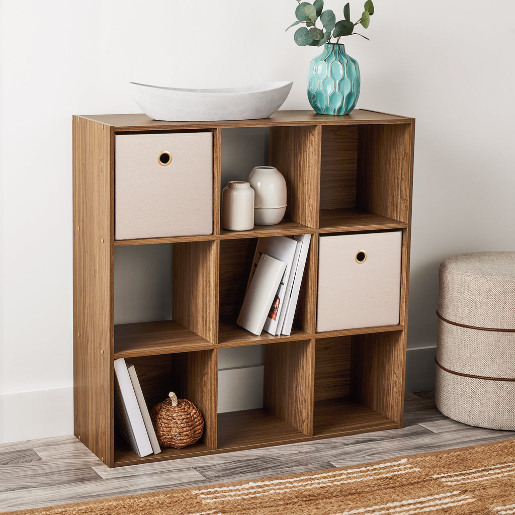 9 Cube Storage Organizer, White