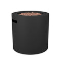 Aegean Steel Propane Fire Pit Hidden Tank in Black, 24-in