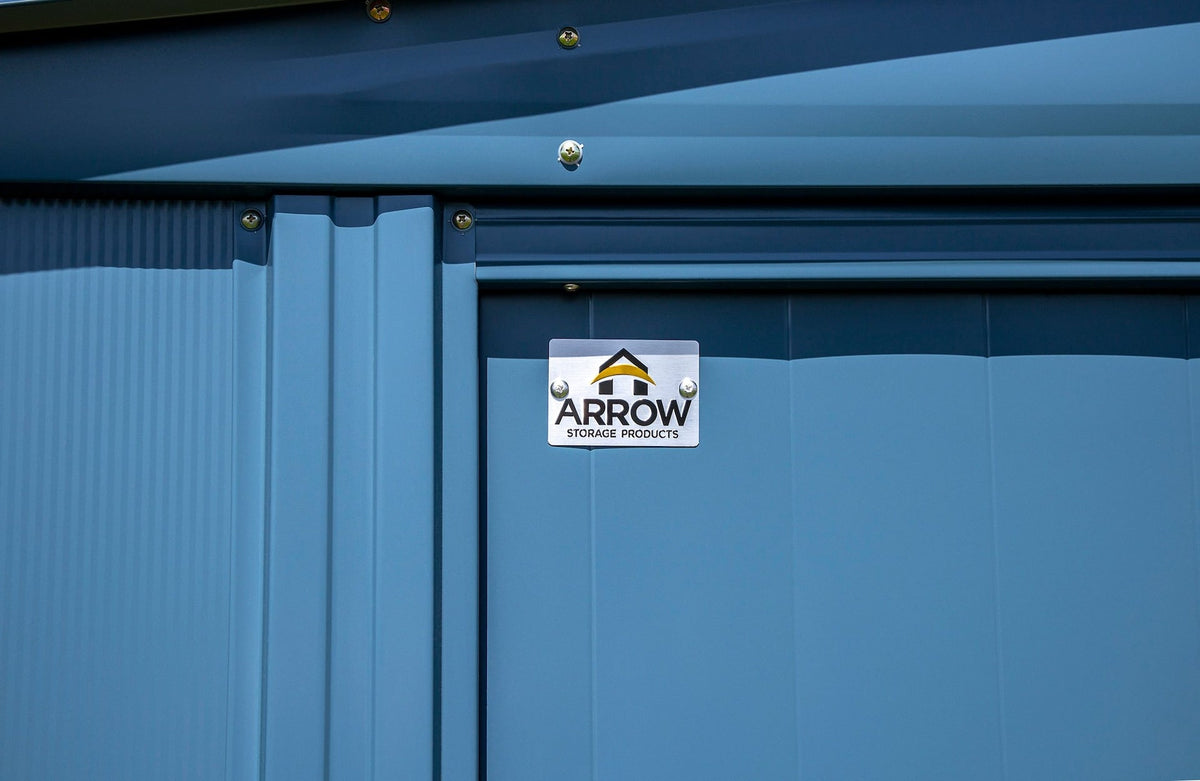 Arrow Classic 12x12-ft Blue Grey Corrosion-Resistant Steel Shed