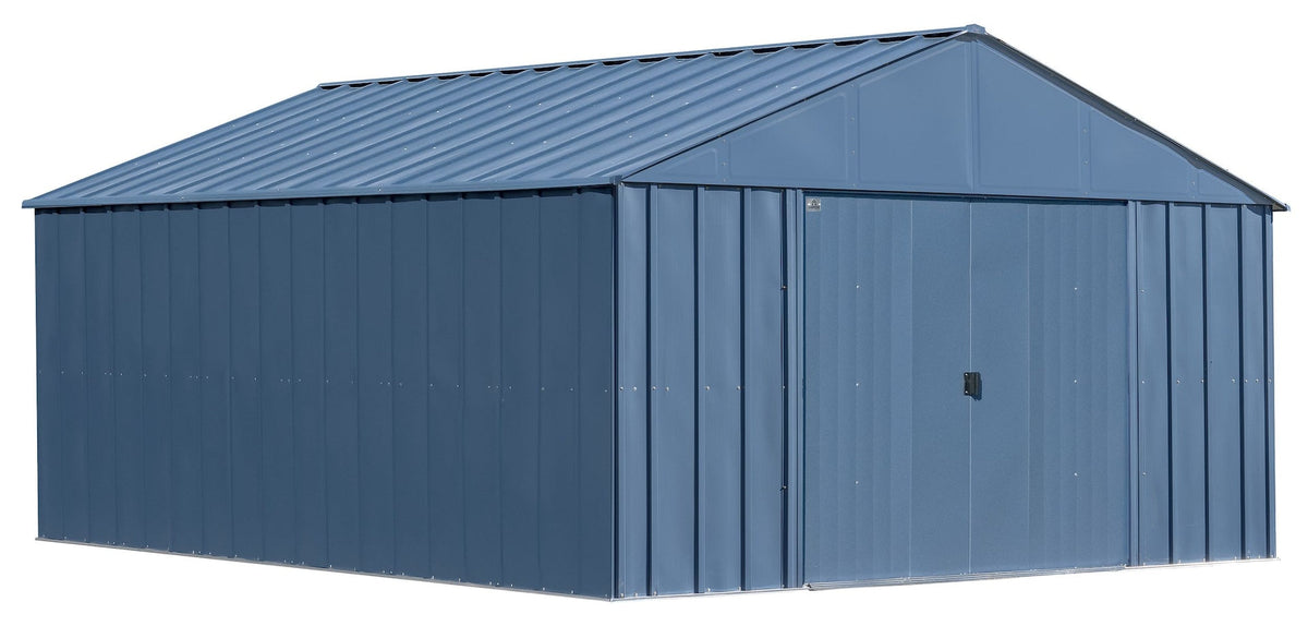 Arrow Classic 12x14-ft Blue Grey Corrosion-Resistant Steel Shed