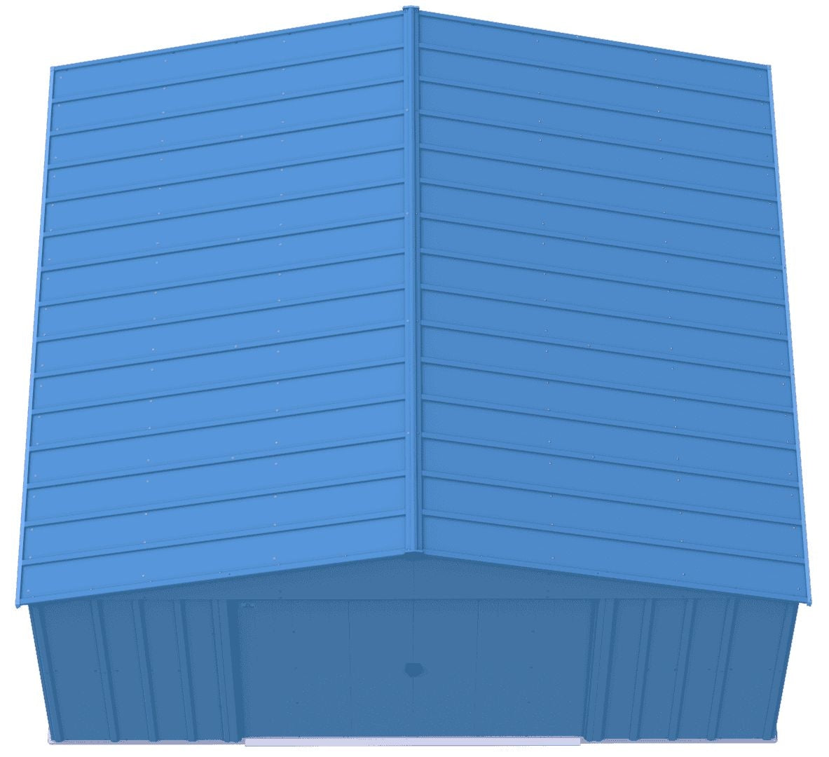 Arrow Classic 14x14-ft Blue Grey Corrosion-Resistant Steel Shed