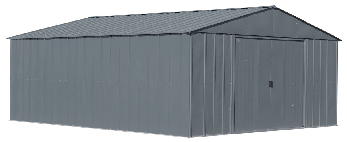 Arrow Classic 14x17-ft Charcoal Corrosion-Resistant Steel Shed