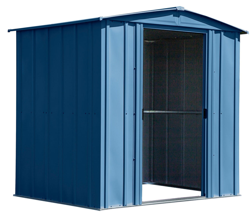 Arrow Classic Galvanized Steel Storage Shed, Blue Grey, 6-ft x 5-ft