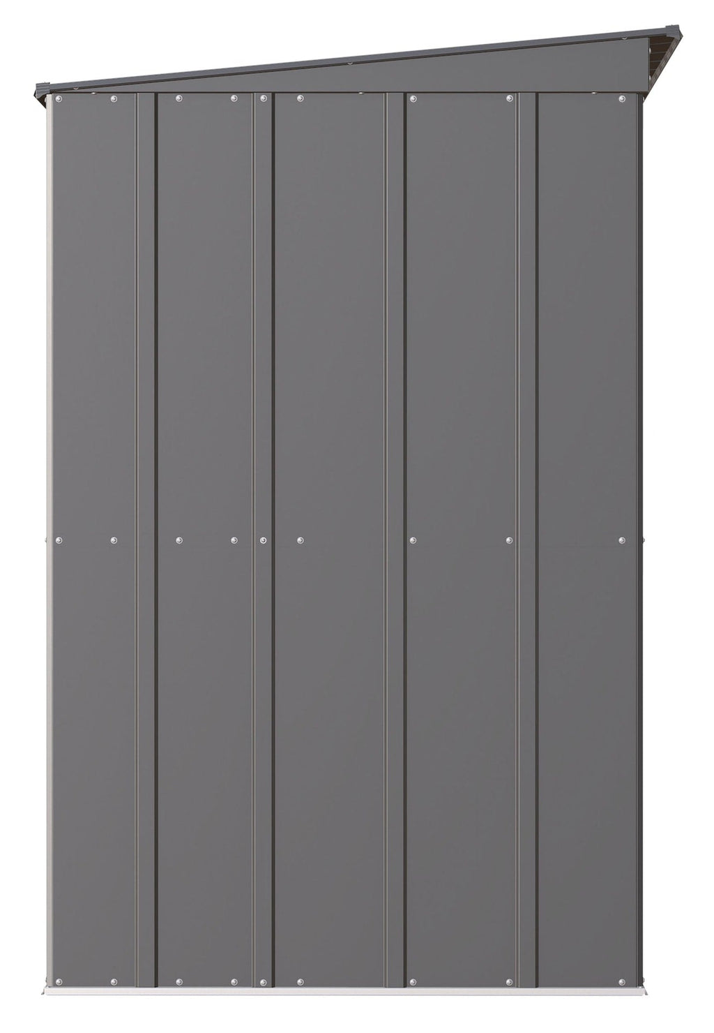 Arrow Classic Galvanized Steel Storage Shed, Charcoal, 10-ft x 4-ft
