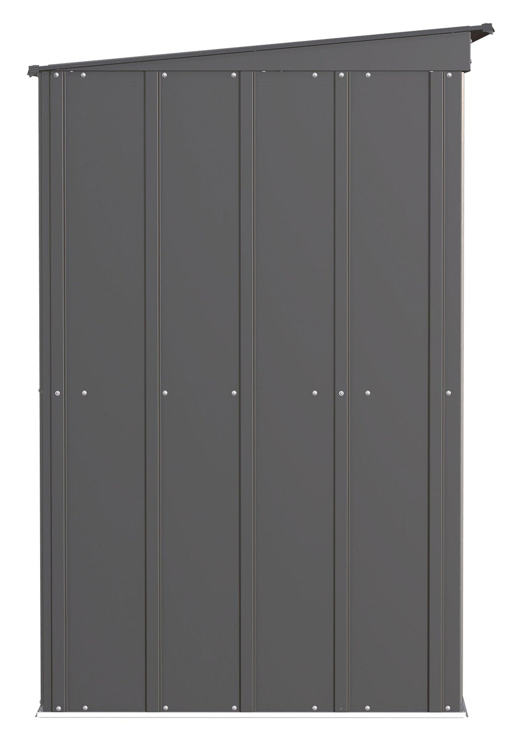 Arrow Classic Galvanized Steel Storage Shed, Charcoal, 6-ft x 4-ft