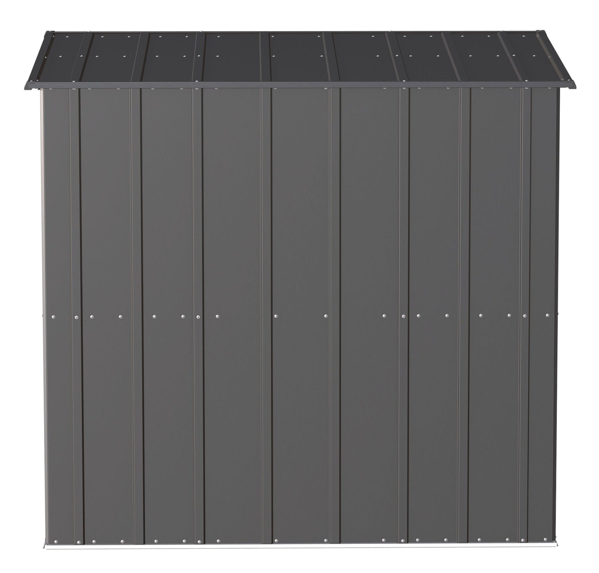 Arrow Classic Galvanized Steel Storage Shed, Charcoal, 6-ft x 4-ft