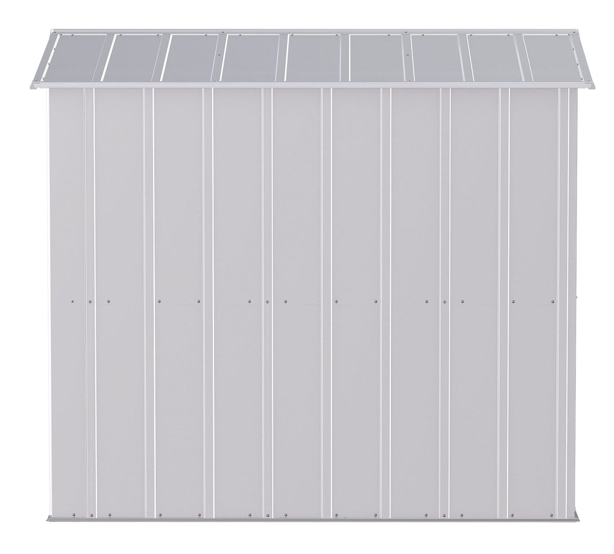 Arrow Classic Galvanized Steel Storage Shed, Flute Grey, 6-ft x 7-ft