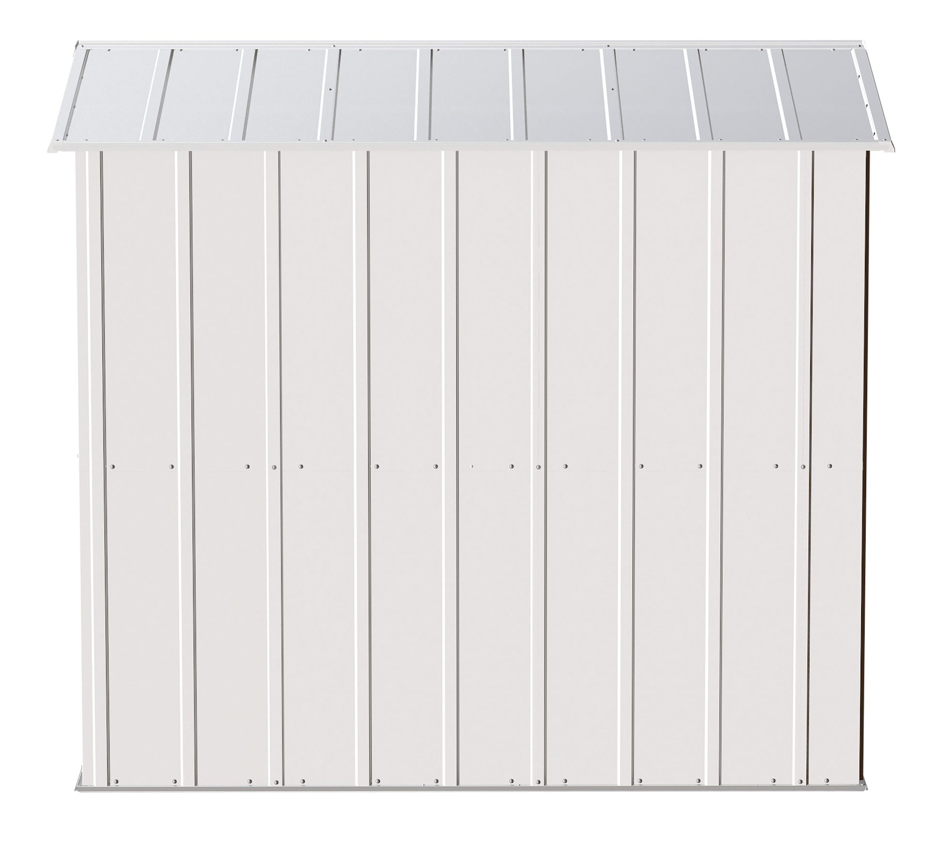 Arrow Classic Galvanized Steel Storage Shed, Flute Grey, 6-ft x 7-ft